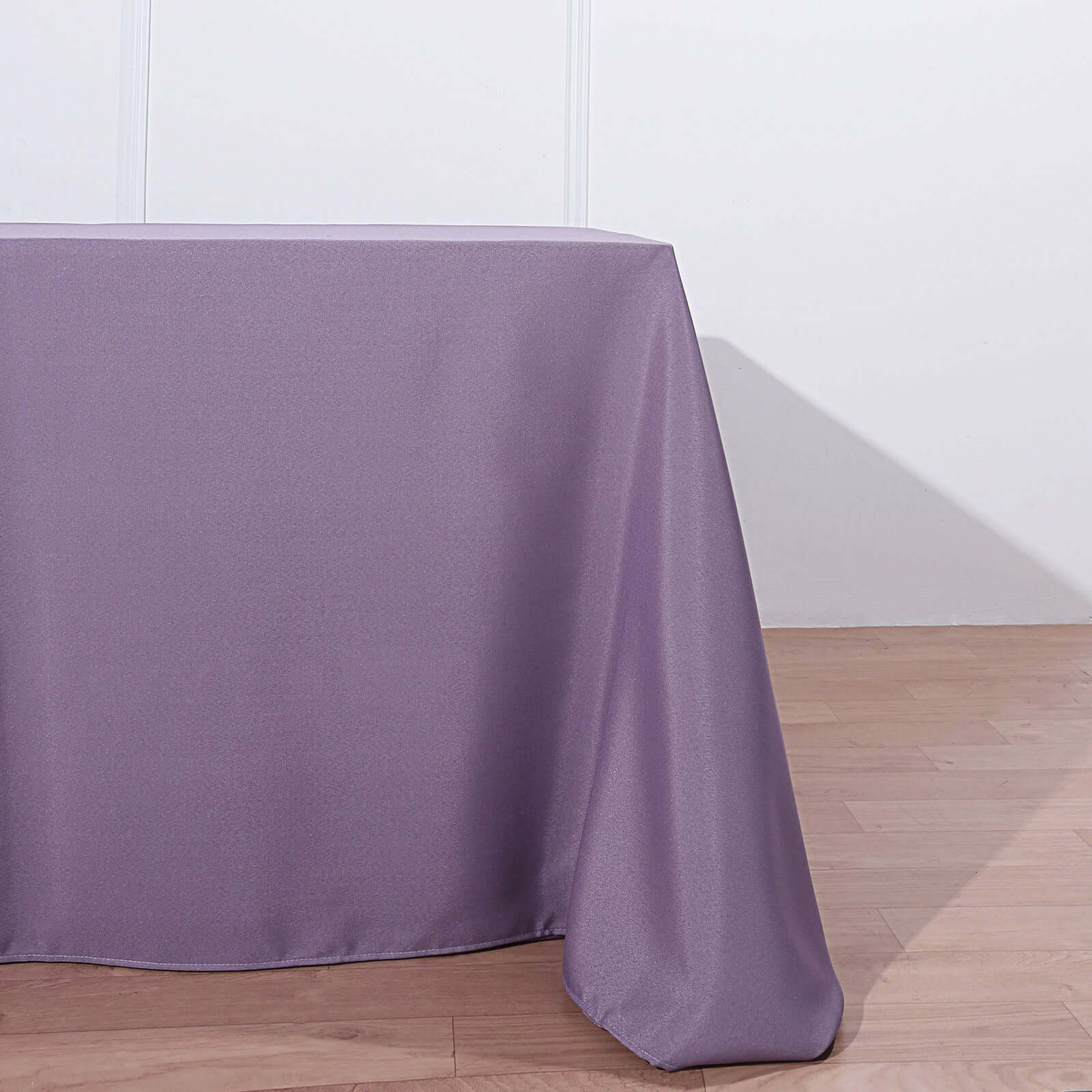 Polyester 90"x132" Rectangle Tablecloth Violet Amethyst - Seamless Wrinkle - Resistant Table Cover - Linen Luxes