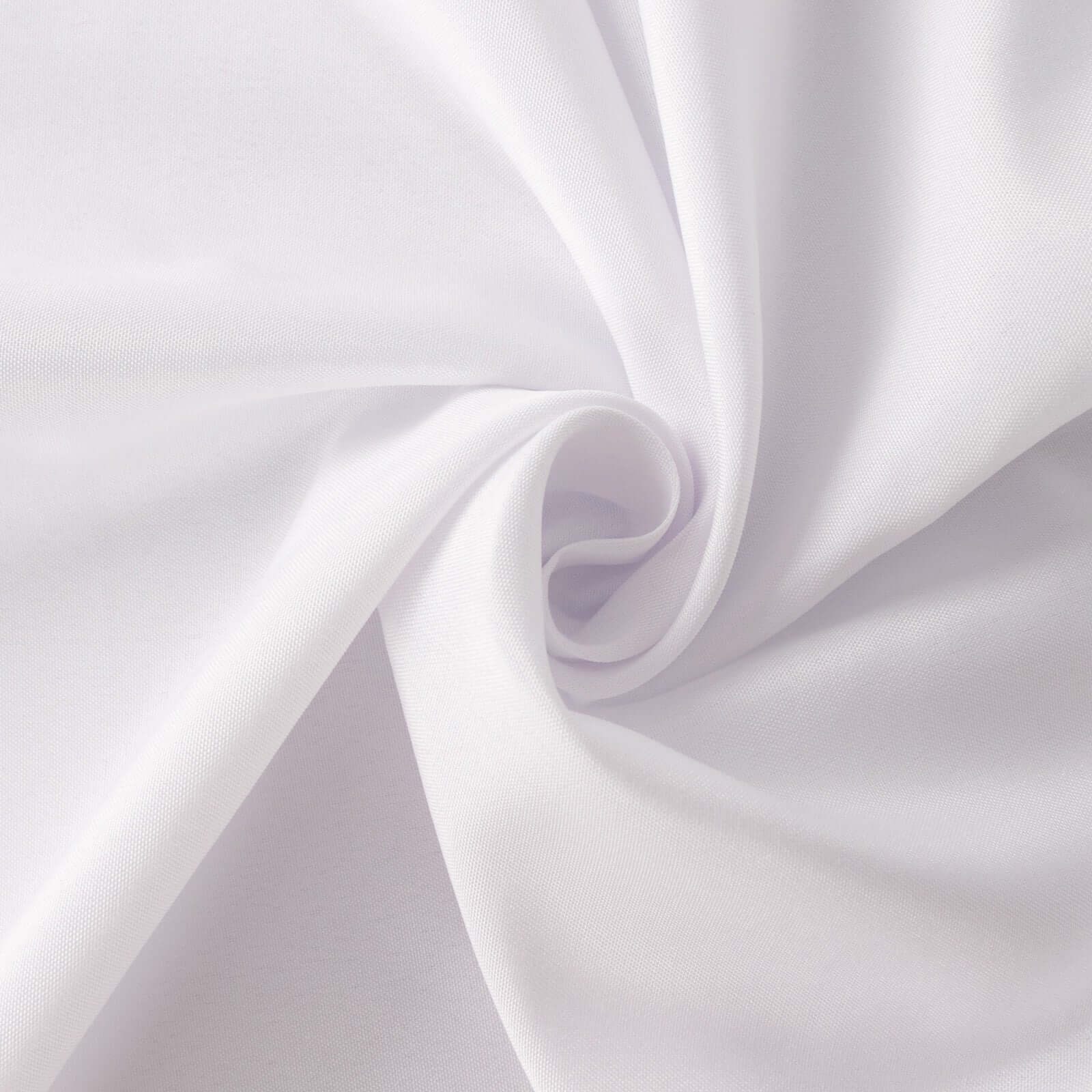 Polyester 90"x132" Rectangle Tablecloth White - Rounded Corners and Seamless Design for Sophisticated Gatherings - Linen Luxes