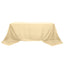 Polyester 90"x156" Rectangle Tablecloth Beige - Seamless Wrinkle - Resistant Table Cover - Linen Luxes