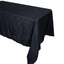 Polyester 90"x156" Rectangle Tablecloth Black - Seamless Wrinkle - Resistant Design for Sophisticated Gatherings - Linen Luxes