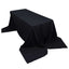Polyester 90"x156" Rectangle Tablecloth Black - Seamless Wrinkle - Resistant Design for Sophisticated Gatherings - Linen Luxes
