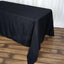 Polyester 90"x156" Rectangle Tablecloth Black - Seamless Wrinkle - Resistant Design for Sophisticated Gatherings - Linen Luxes