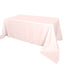 Polyester 90"x156" Rectangle Tablecloth Blush - Seamless Wrinkle - Resistant Table Cover - Linen Luxes