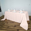 Polyester 90"x156" Rectangle Tablecloth Blush - Seamless Wrinkle - Resistant Table Cover - Linen Luxes