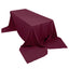 Polyester 90"x156" Rectangle Tablecloth Burgundy - Seamless Wrinkle - Resistant Table Cover - Linen Luxes