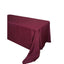 Polyester 90"x156" Rectangle Tablecloth Burgundy - Seamless Wrinkle - Resistant Table Cover - Linen Luxes