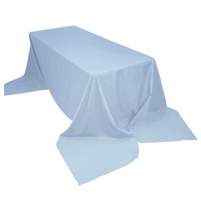 Polyester 90"x156" Rectangle Tablecloth Dusty Blue - Seamless Wrinkle - Resistant Table Cover - Linen Luxes