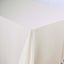 Polyester 90"x156" Rectangle Tablecloth Ivory - Rounded Corners and Seamless Table Cover - Linen Luxes