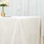 Polyester 90"x156" Rectangle Tablecloth Ivory - Seamless Wrinkle - Resistant Table Cover - Linen Luxes