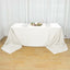 Polyester 90"x156" Rectangle Tablecloth Ivory - Seamless Wrinkle - Resistant Table Cover - Linen Luxes