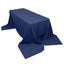 Polyester 90"x156" Rectangle Tablecloth Navy Blue - Seamless Wrinkle - Resistant Table Cover - Linen Luxes