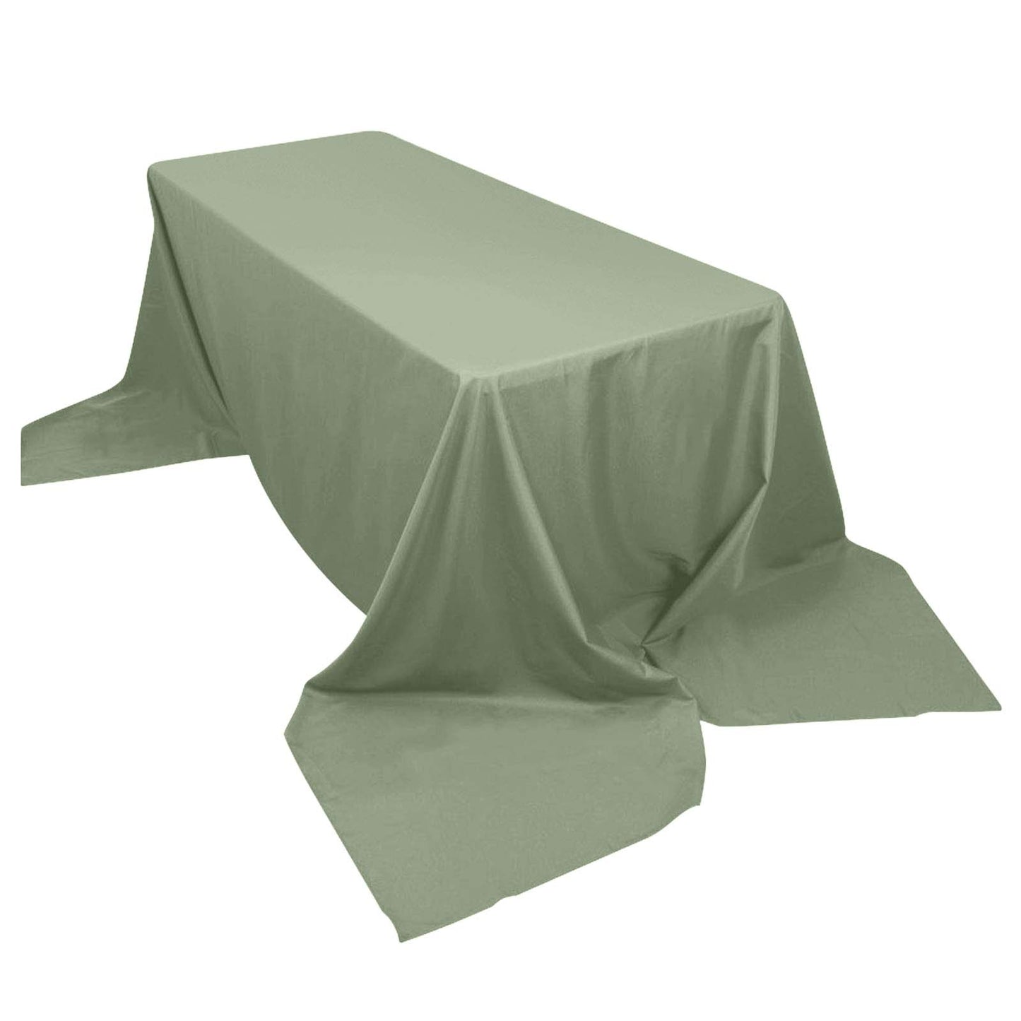 Polyester 90"x156" Rectangle Tablecloth Olive Green - Seamless Wrinkle - Resistant Table Cover - Linen Luxes