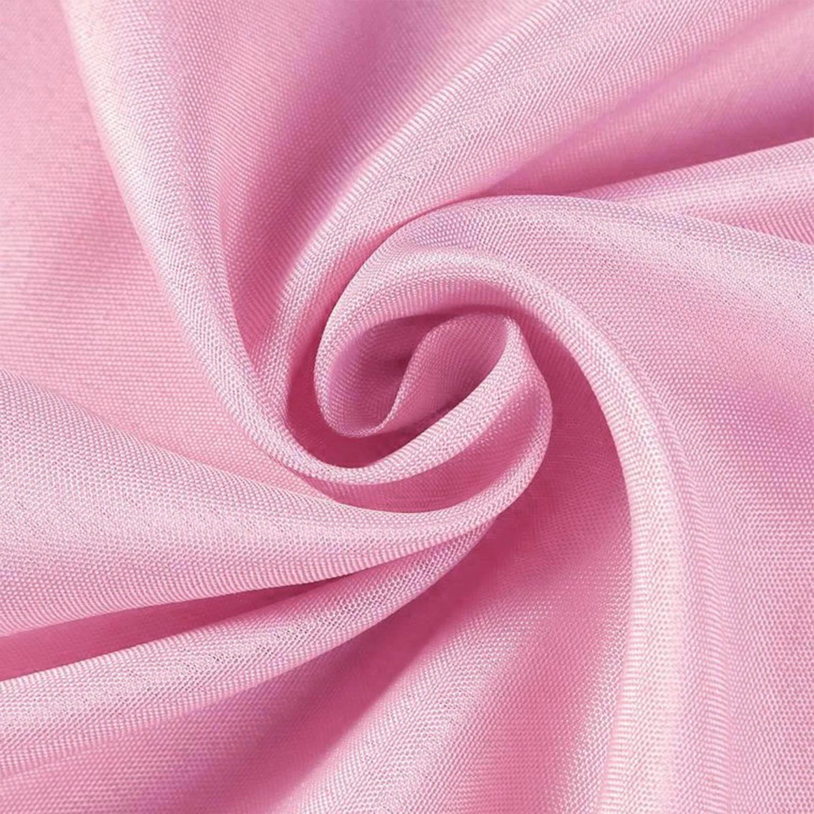 Polyester 90"x156" Rectangle Tablecloth Pink - Seamless Wrinkle - Resistant Table Cover - Linen Luxes