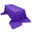 Polyester 90"x156" Rectangle Tablecloth Purple - Seamless Wrinkle - Resistant Table Cover - Linen Luxes