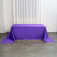 Polyester 90"x156" Rectangle Tablecloth Purple - Seamless Wrinkle - Resistant Table Cover - Linen Luxes