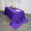Polyester 90"x156" Rectangle Tablecloth Purple - Seamless Wrinkle - Resistant Table Cover - Linen Luxes