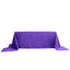 Polyester 90"x156" Rectangle Tablecloth Purple - Seamless Wrinkle - Resistant Table Cover - Linen Luxes