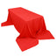 Polyester 90"x156" Rectangle Tablecloth Red - Seamless Wrinkle - Resistant Table Cover - Linen Luxes
