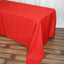 Polyester 90"x156" Rectangle Tablecloth Red - Seamless Wrinkle - Resistant Table Cover - Linen Luxes