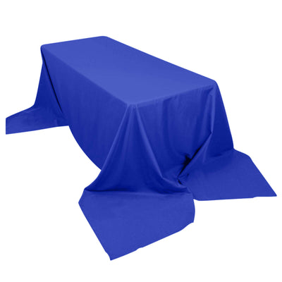 Polyester 90"x156" Rectangle Tablecloth Royal Blue - Seamless Wrinkle - Resistant Table Cover - Linen Luxes