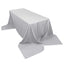 Polyester 90"x156" Rectangle Tablecloth Silver - Seamless Wrinkle - Resistant Table Cover - Linen Luxes