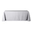 Polyester 90"x156" Rectangle Tablecloth Silver - Seamless Wrinkle - Resistant Table Cover - Linen Luxes