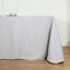 Polyester 90"x156" Rectangle Tablecloth Silver - Seamless Wrinkle - Resistant Table Cover - Linen Luxes