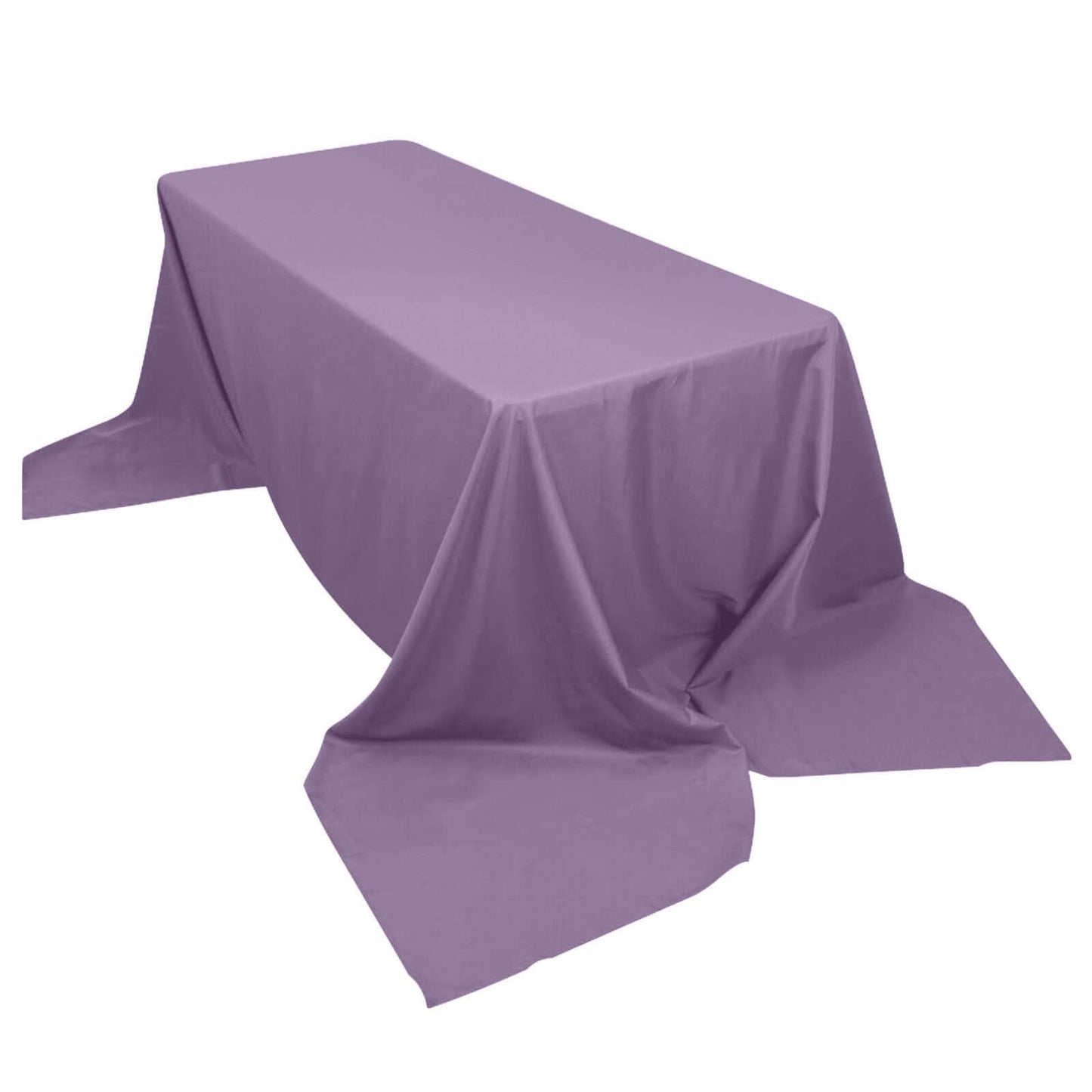 Polyester 90"x156" Rectangle Tablecloth Violet Amethyst - Seamless Wrinkle - Resistant Table Cover - Linen Luxes