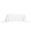 Polyester 90"x156" Rectangle Tablecloth White - Seamless Wrinkle - Resistant Design for Sophisticated Gatherings - Linen Luxes