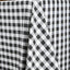 Polyester 90"x156" Rectangle Tablecloth White/Black - Seamless Checkered Buffalo Plaid Design for Rustic Occasions - Linen Luxes