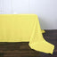 Polyester 90"x156" Rectangle Tablecloth Yellow - Seamless Wrinkle - Resistant Table Cover - Linen Luxes