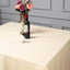 Polyester 90"x90" Table Overlay Square Tablecloth Beige - Wrinkle - Resistant & Durable Table Cover - Linen Luxes