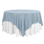 Polyester 90"x90" Table Overlay Square Tablecloth Dusty Blue - Wrinkle - Resistant & Durable Table Cover - Linen Luxes