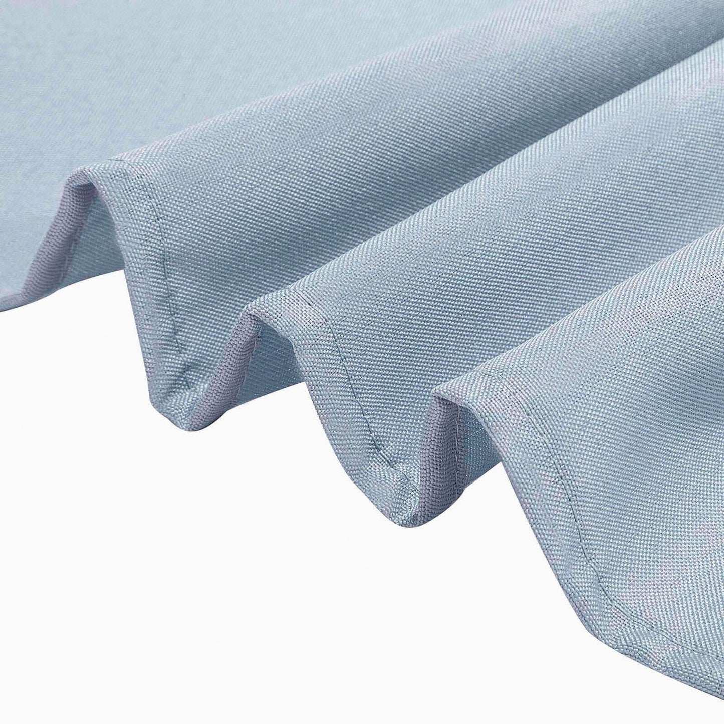 Polyester 90"x90" Table Overlay Square Tablecloth Dusty Blue - Wrinkle - Resistant & Durable Table Cover - Linen Luxes