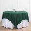 Polyester 90"x90" Table Overlay Square Tablecloth Hunter Emerald Green - Wrinkle - Resistant & Durable Table Cover - Linen Luxes