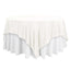 Polyester 90"x90" Table Overlay Square Tablecloth Ivory - Wrinkle - Resistant & Durable Table Cover - Linen Luxes