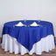 Polyester 90"x90" Table Overlay Square Tablecloth Royal Blue - Wrinkle - Resistant & Durable Table Cover - Linen Luxes