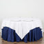 Polyester 90"x90" Table Overlay Square Tablecloth White - Wrinkle - Resistant & Durable Table Cover for Events - Linen Luxes