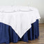 Polyester 90"x90" Table Overlay Square Tablecloth White - Wrinkle - Resistant & Durable Table Cover for Events - Linen Luxes