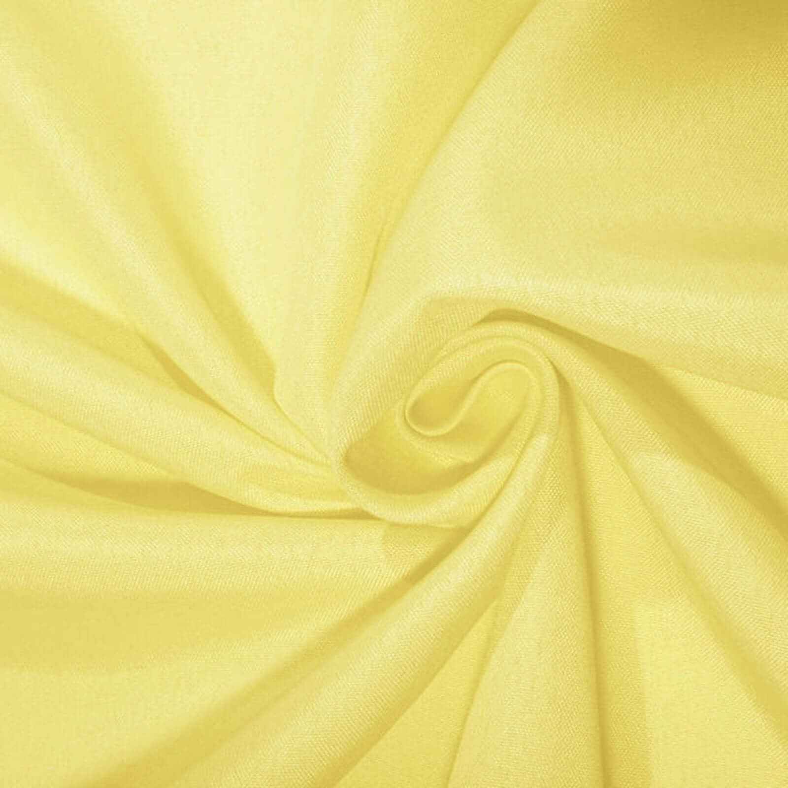 Polyester 90"x90" Table Overlay Square Tablecloth Yellow - Wrinkle - Resistant & Durable Table Cover - Linen Luxes