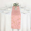 Polyester 9ft Table Runner Dusty Rose with Gold Foil Modern Geometric Accent