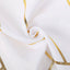 Polyester 9ft Table Runner White with Gold Foil Geometric Pattern - Modern & Stylish Table Decor - Linen Luxes