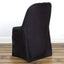 Polyester Chair Cover Black for Folding Chairs - Durable and Reusable Slip - On Cover - Linen Luxes