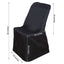 Polyester Chair Cover for Folding Lifetime Chairs Black - Reusable Durable Slip - On Cover - Linen Luxes