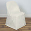 Polyester Chair Cover Ivory for Folding Chairs - Durable and Reusable Slip - On Cover - Linen Luxes