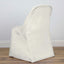 Polyester Chair Cover Ivory for Folding Chairs - Durable and Reusable Slip - On Cover - Linen Luxes