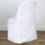 Polyester Chair Cover White for Folding Chairs - Stylish Durable and Reusable Slip - On Cover for Events & Gatherings - Linen Luxes