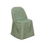 Polyester Slip On Folding Chair Covers Dusty Sage Green - Stain-Resistant Reusable Durable Fabric