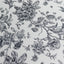 Polyester 120" Round Tablecloth White - Black French Toile Pattern for Chic Weddings