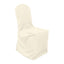 Polyester Slip On Banquet Chair Covers Beige - Stain - Resistant Reusable Durable Fabric - Linen Luxes